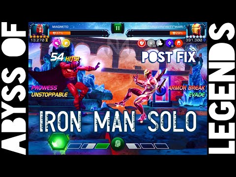 Magneto Still Solos Abyss of Legends Iron Man Infinity War - Post Bug Fix