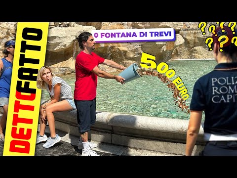 Throw 500 Euros into the Trevi Fountain - [Detto Fatto Ep. 77] - theShow