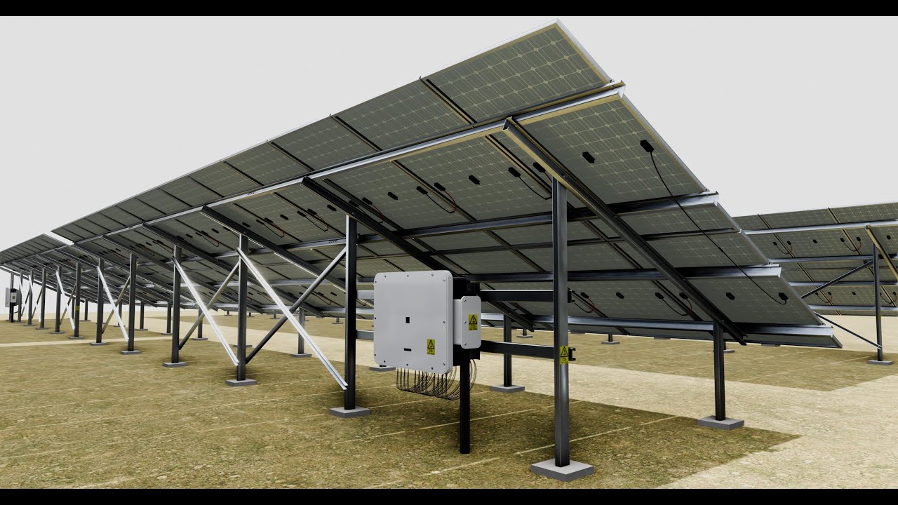 5 in 1 Solar Energy Structures 3D Model