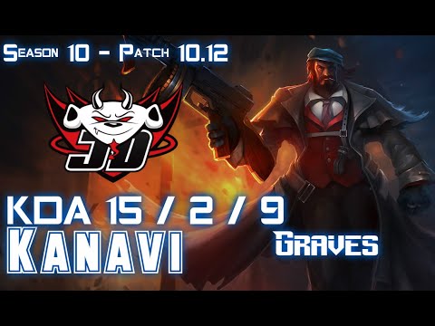 JDG Kanavi GRAVES vs ELISE Jungle - Patch 10.12 KR Ranked