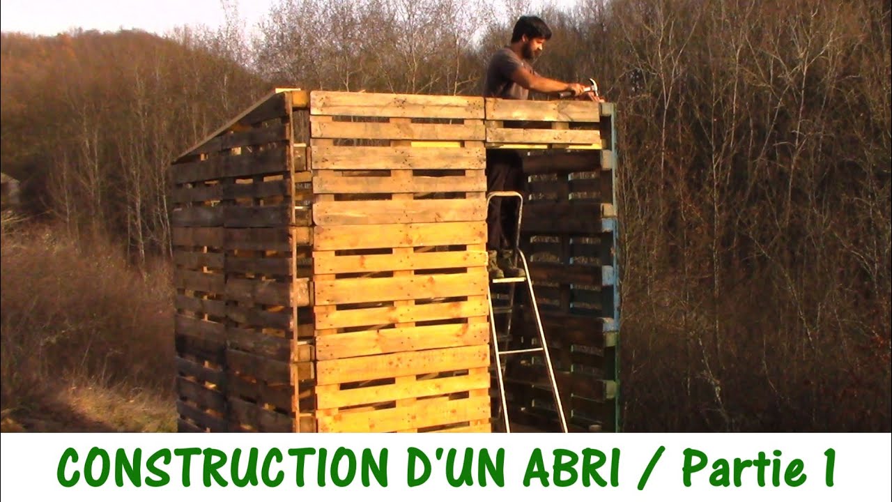 CONSTRUCTION D'UN ABRI DE JARDIN EN PALETTES / 1ère Partie