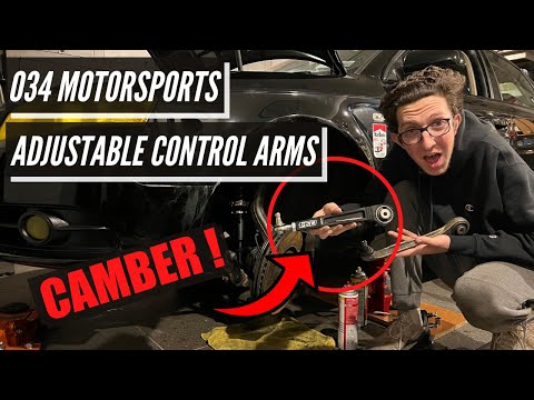 B7 Audi A4 - 034 Motorsports Adjustable Upper Control Arms Install !