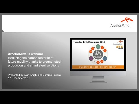 Webinar: Reducing the carbon footprint thanks to greener steel production and smart steel solutions