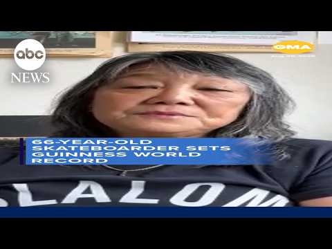 66-year-old skateboarder sets Guinness World Record