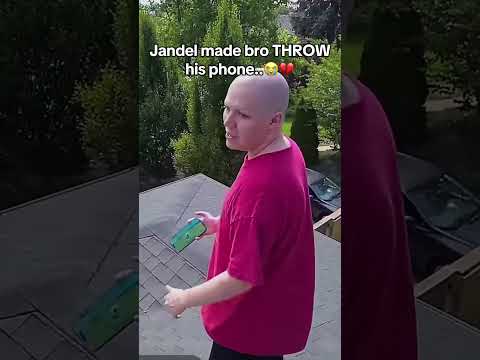 jandel made bro THROW his phone off the roof..😭💔