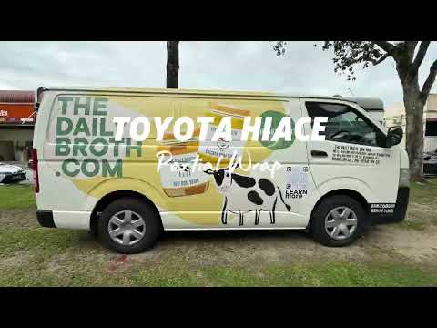 Toyota Hiace Partial Sticker Wrap – Transform Your Van with a Fresh Branded Look