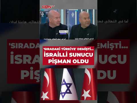 He said Türkiye is next... He regretted it: Israeli presenter backpedals #shorts