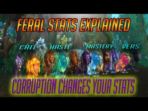 Feral Druid Stats With Corruption Explained Patch 8.3
