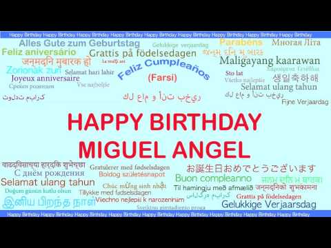 MiguelAngel   Languages Idiomas - Happy Birthday