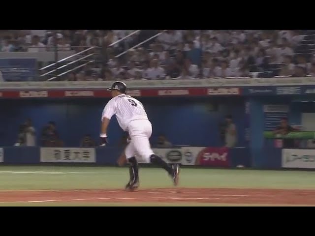 【5回裏】「FUKU METER」 も着々と!! マリーンズ・福浦の技ありタイムリーで逆転!! 2017/9/12 M-Bs