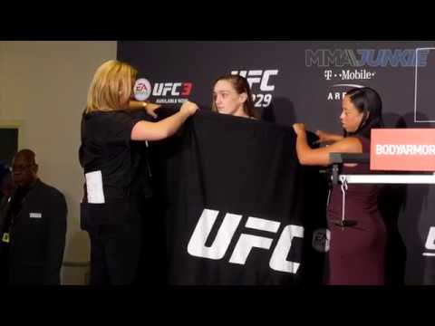 UFC 229's Aspen Ladd official weigh in highlight