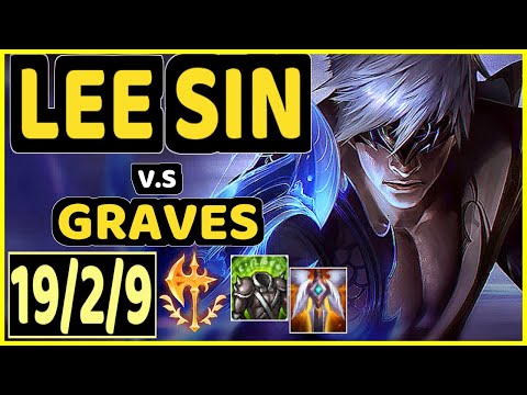 JANKOS (LEE SIN) vs GRAVES - 19/2/9 KDA JUNGLE GAMEPLAY - EUW Ranked GRANDMASTER