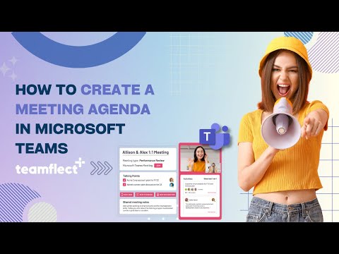 How to create a meeting agenda in Microsoft Teams?