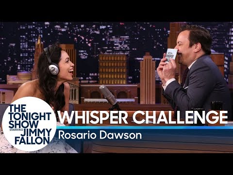 ロザリオ・ドーソンとのウィスパーチャレンジ (Whisper Challenge with Rosario Dawson)
