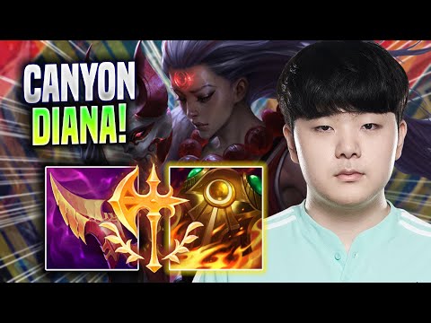 CANYON IS A BEAST WITH DIANA! - DK Canyon Plays Diana JUNGLE vs Poppy! | Season 2022