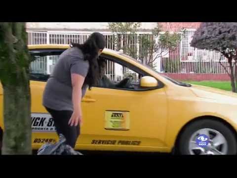 Robo de taxista registrado en camara