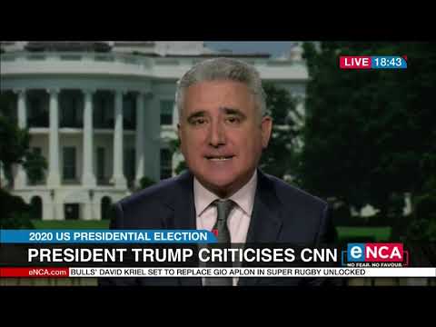 President Donald Trump criticises CNN
