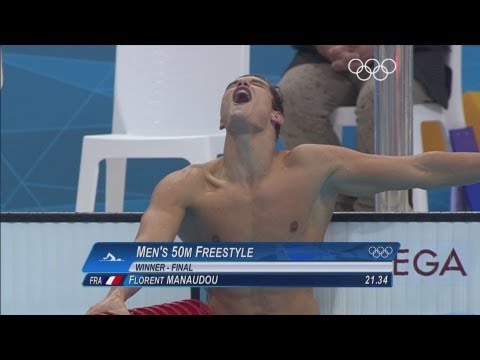 Florent Manaudou Wins 50m Freestyle Gold - London 2012 Olympics
