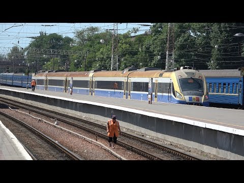 [4K] UZ Trains in Odessa and CFM D1M to Chisinau [June, 2019]