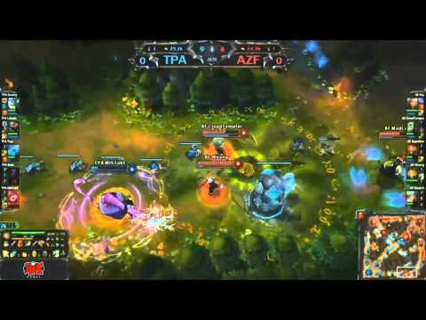 League of Legends S2 WC Final TPA vs AZF  Game 1 Highlight