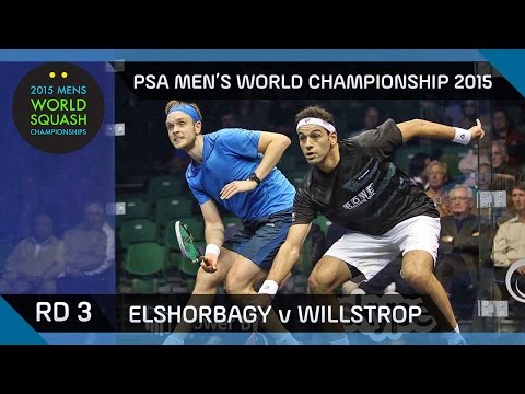 Squash: 2015 PSA Men's World Championship Rd 3 Highlights: Elshorbagy v Willstrop