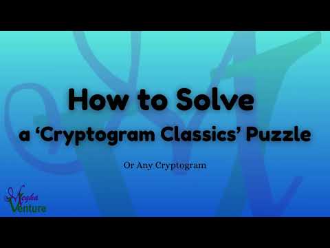 How To Solve A Cryptogram Classics Puzzle