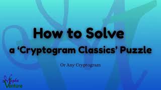How to Solve a Cryptogram Classics Puzzle