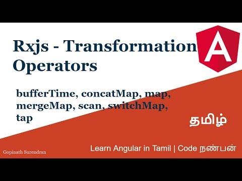26) Rxjs Transformation Operators | bufferTime, concatMap, map, mergeMap, scan, switchMap