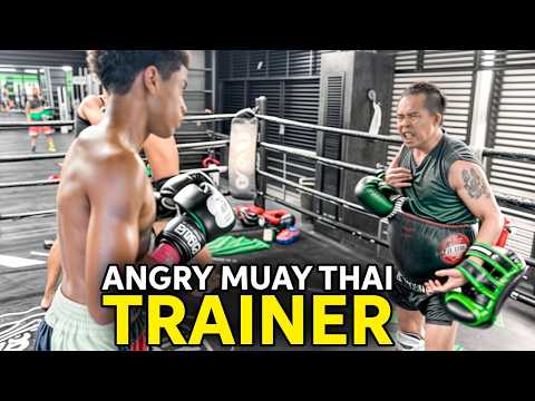 Intense Muay Thai Trainer Breaks Down Fighter to Build Him Back Up!