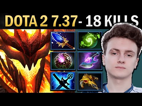 Shadow Fiend Gameplay Miracle with Arcane and 18 Kills - Kez Dota 2