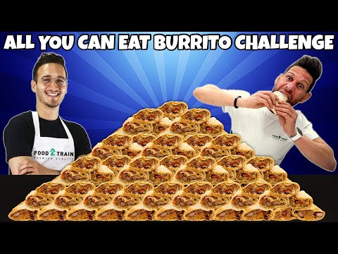 ALL YOU CAN EAT BURRITO CHALLENGE cucinati da MONIR di MASTERCHEF 10 (Food2Train) - MAN VS FOOD