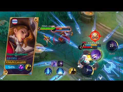 LESLEY ONE SHOT ONE KILL | THE BEST OF MM | LESLEY TOP 1 GLOBAL BUILD | MLBB