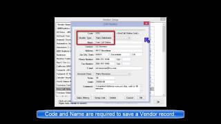 ShopKey Mgmt SE - Configurations: Vendor Setup (basic)