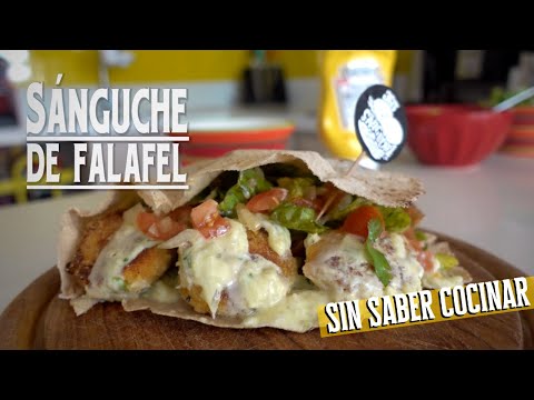 Receta sándwich Falafel pita - SIN SABER COCINAR