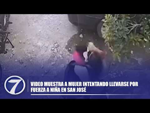 Video muestra a mujer intentando llevarse por fuerza a niña en San José
