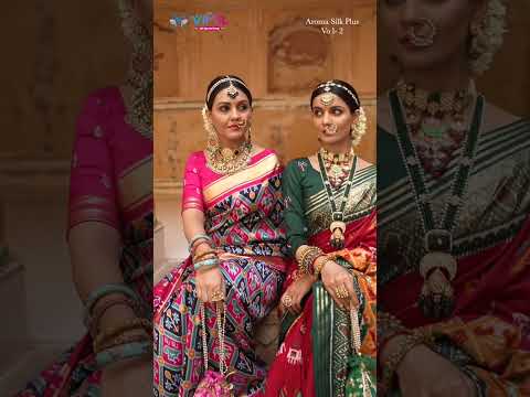 Vipul Aroma Silk Plus Vol-2 Smooth Patola Silk Wholesale Wedding Saree Catalog – product video thumbnail