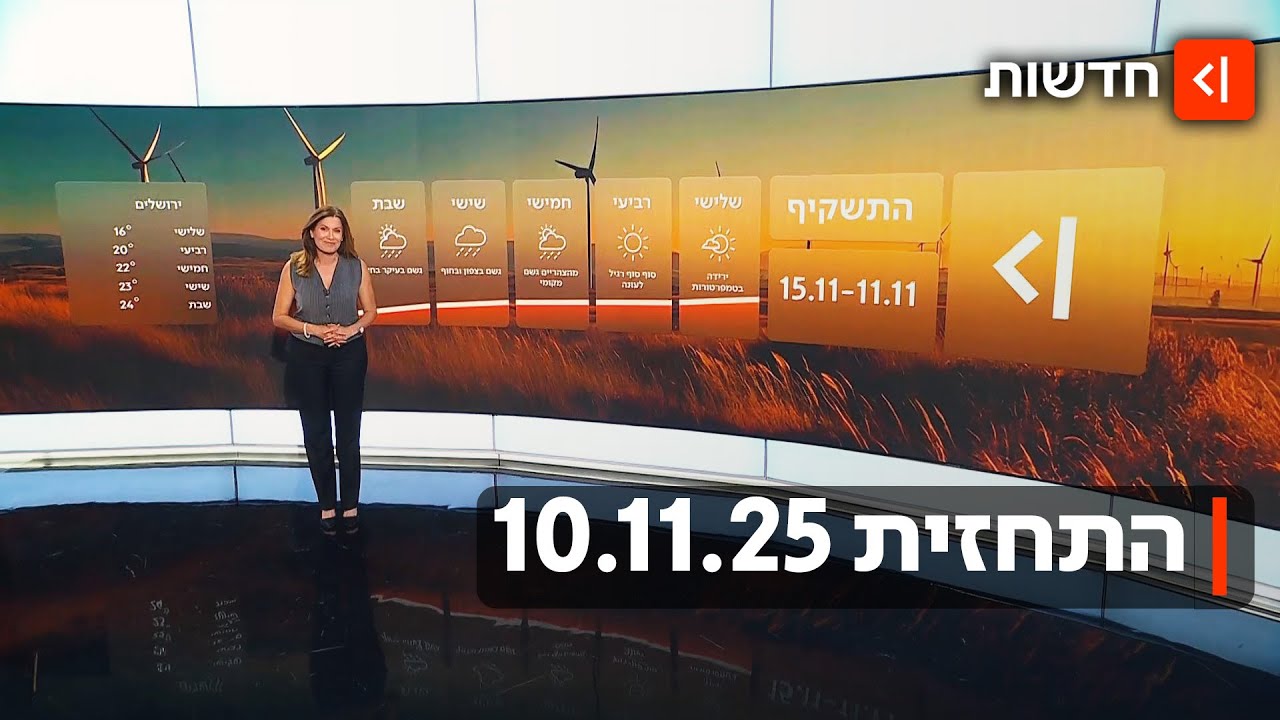 בשורה משמחת לחובבי החורף: הגשם בדרך | התחזית 10.11.25