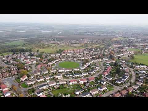 CASTLEFORD, AIREDALE FROM ABOVE