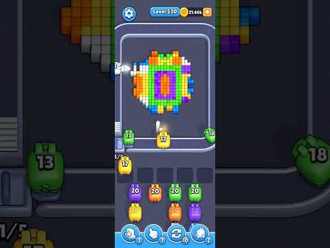 Pixel Flow Level 530 Walkthrough - Easy Difficulty Puzzle Solution