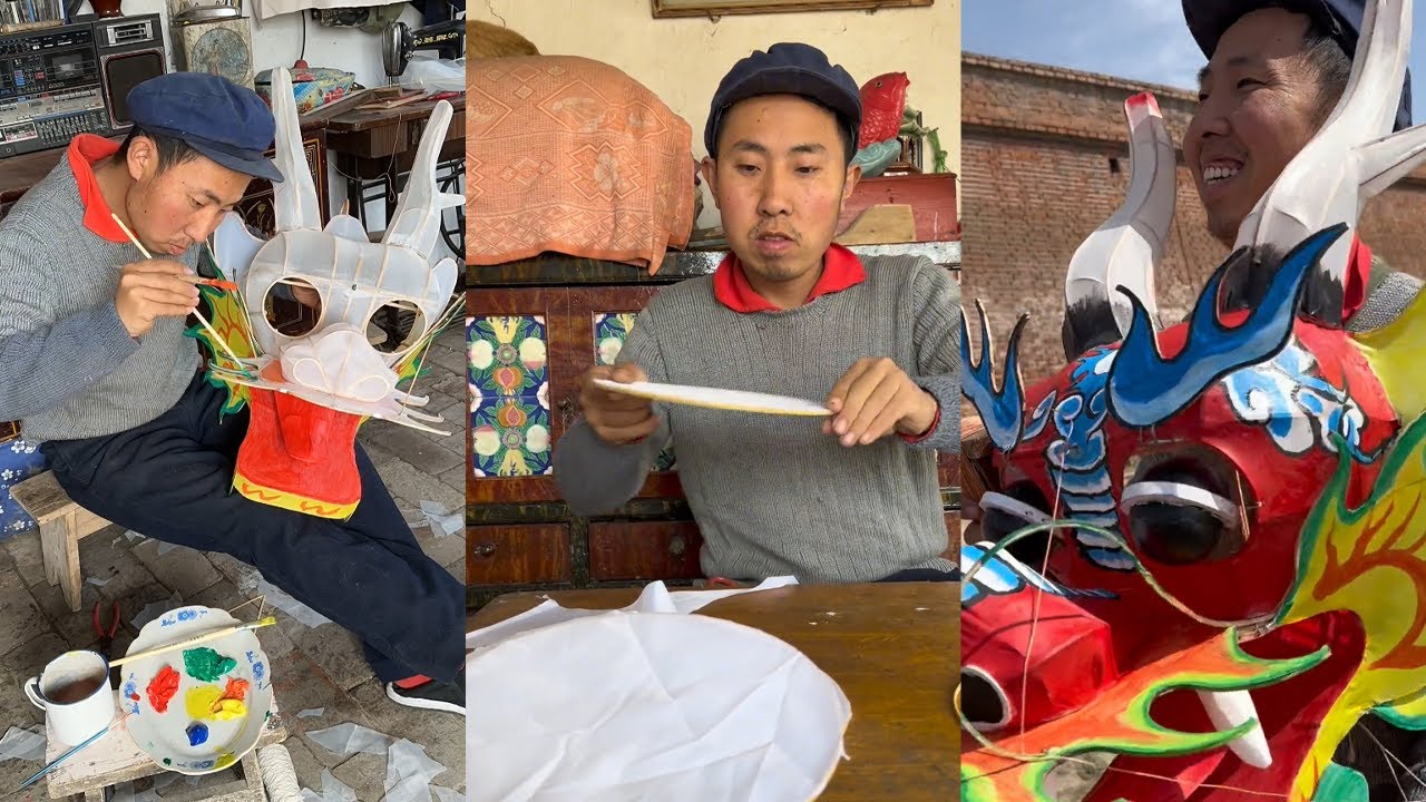 飞龙在天,好运常在#民间手艺人 #手工制作 #funny