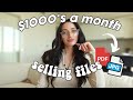 EASY PASSIVE INCOME | How to Make over $1000 a Month selling these 5 Digital Products on Etsy