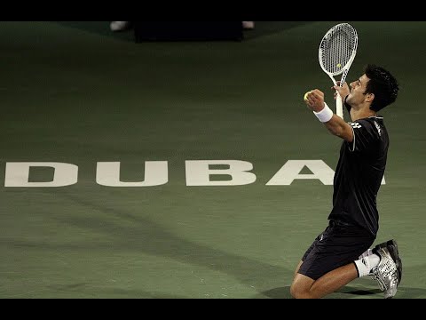 Novak Djokovic vs David Ferrer Dubai 2009 Highlights