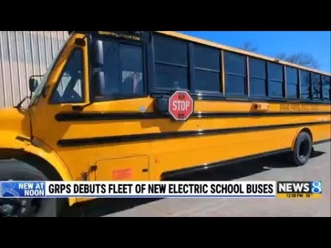 GRPS debuts fleet of new electric school buses