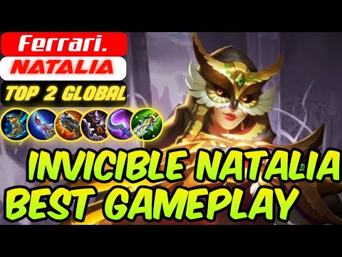 Best Gameplay Invicible Natalia || Pro Player ( Ferrari ) Full Build Burst Damage.. Mobile Legend