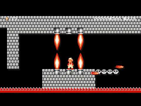 Super Mario Maker Levels: "Scorching Skulls"
