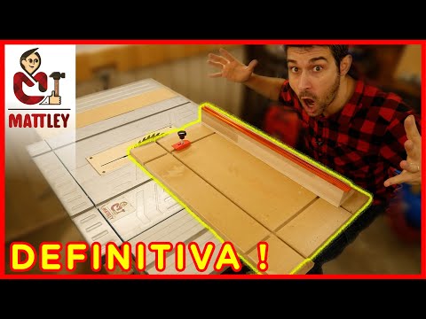 La slitta DEFINITIVA per tagli dritti al banco sega - FAI DA TE