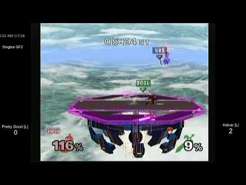 GSS 80 SSBM - Pretty Good [L] (Ice Climbers) vs. Kalvar [L] (Marth) - Melee GF2