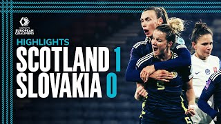 Scotland 1-0 Slovakia | Howard Secures Three Points! | Women's EURO Qualification Highlights