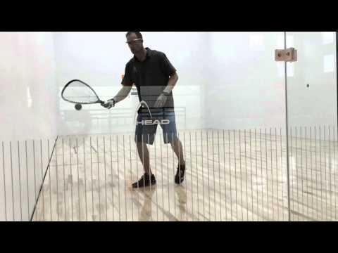 Down The Line Shot in Racquetball with Rocky Carson
