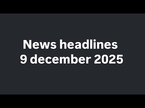 News headlines in english for school assembly 9 december 2025 #newsheadlines #sportsnews 